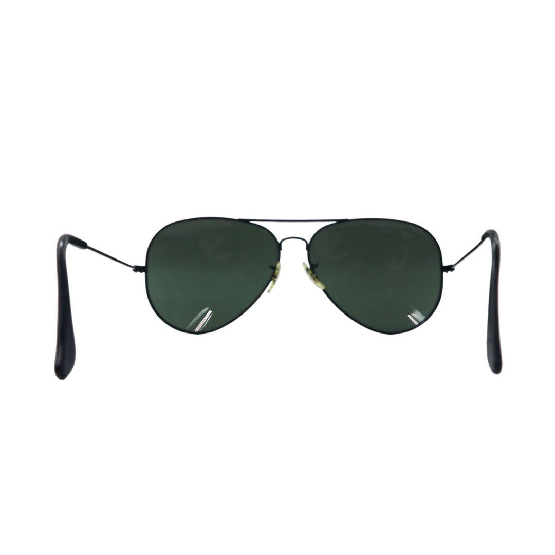 Ray-Ban USA 80s Bausch & Lomb Classic Metal Sunglasses Teardrop Black Double Bridge B&L Vintage