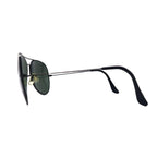 Ray-Ban USA 80s Bausch & Lomb Classic Metal Sunglasses Teardrop Black Double Bridge B&L Vintage