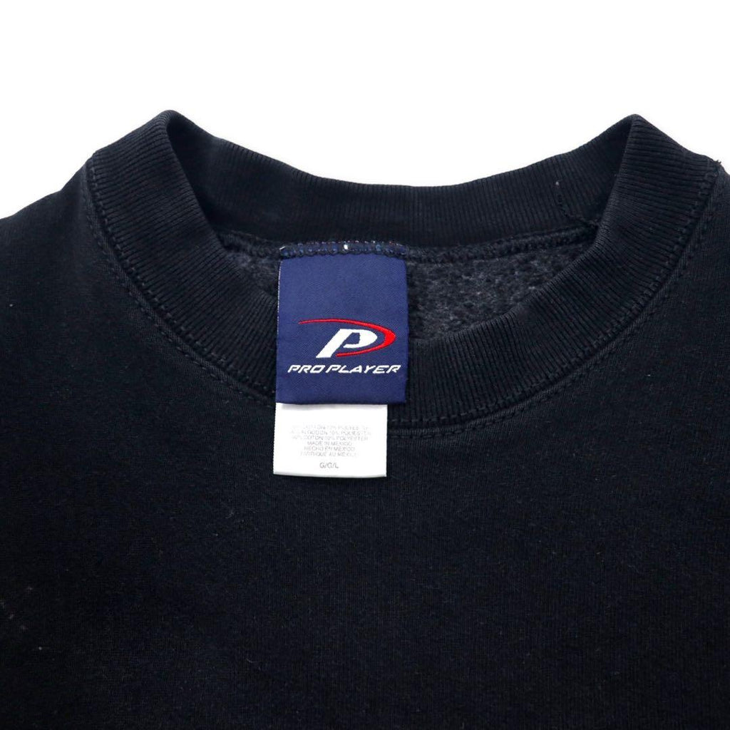 PRO PLAYER College Sweat L Black Cotton Brushed Back OHIO STATE Made in Mexico