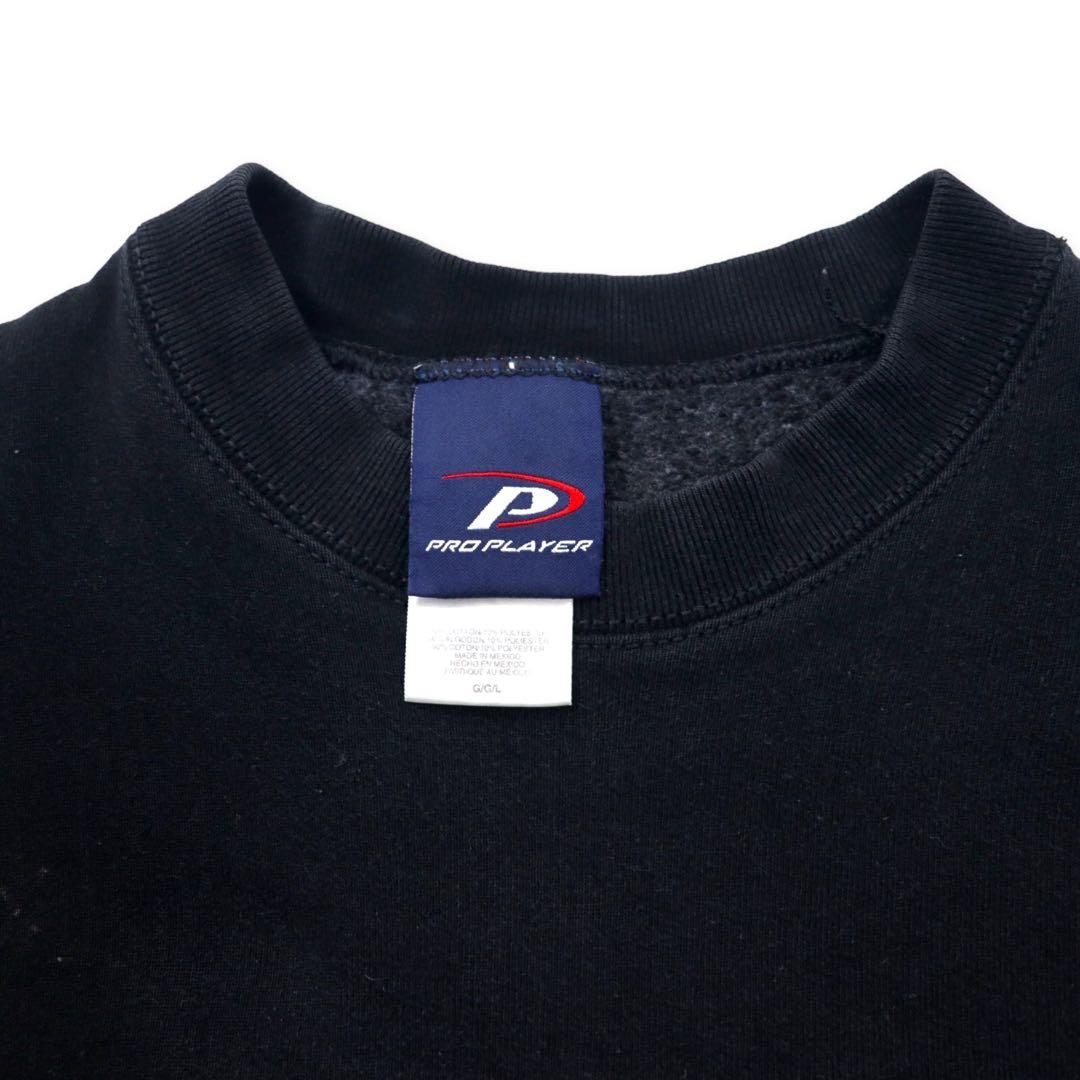 PRO PLAYER College Sweat L Black Cotton Brushed Back OHIO STATE Made in Mexico