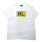 POLO JEANS CO. RALPH LAUREN USA 90's T-shirt L White Cotton RL Print Big Size