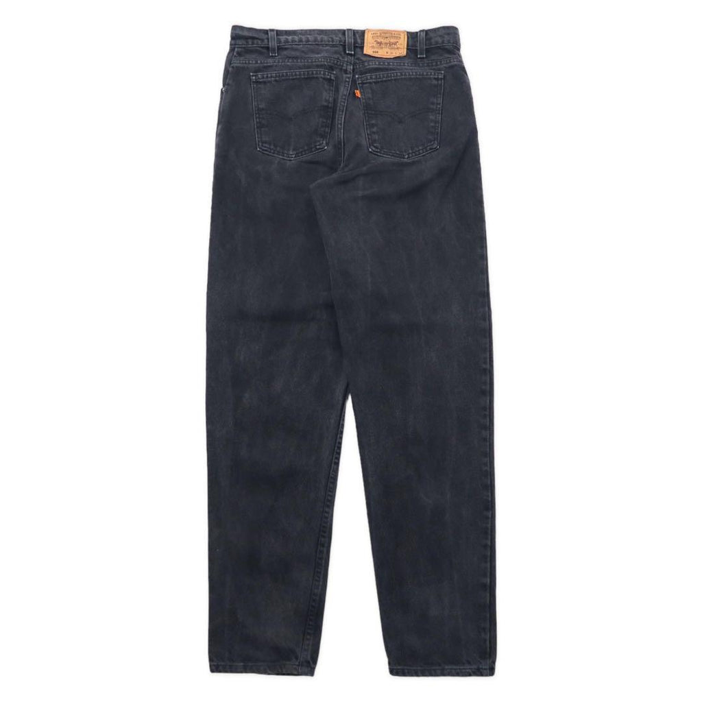 Made in USA Levi's 90's Tapered Black Denim Pants 550 Black 36 Orange Tab 40550-4159 Loose Fit