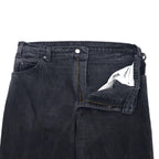 Made in USA Levi's 90's Tapered Black Denim Pants 550 Black 36 Orange Tab 40550-4159 Loose Fit