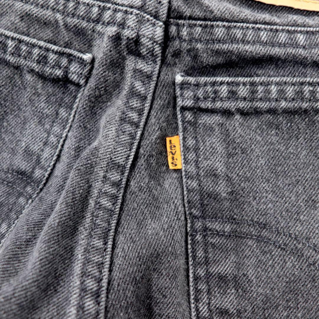 Made in USA Levi's 90's Tapered Black Denim Pants 550 Black 36 Orange Tab 40550-4159 Loose Fit