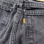 Made in USA Levi's 90's Tapered Black Denim Pants 550 Black 36 Orange Tab 40550-4159 Loose Fit