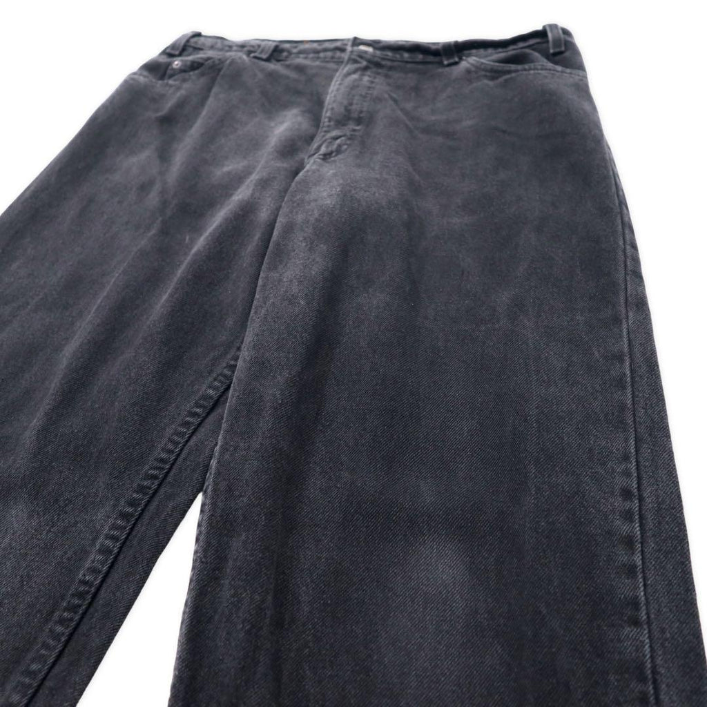 Made in USA Levi's 90's Tapered Black Denim Pants 550 Black 36 Orange Tab 40550-4159 Loose Fit