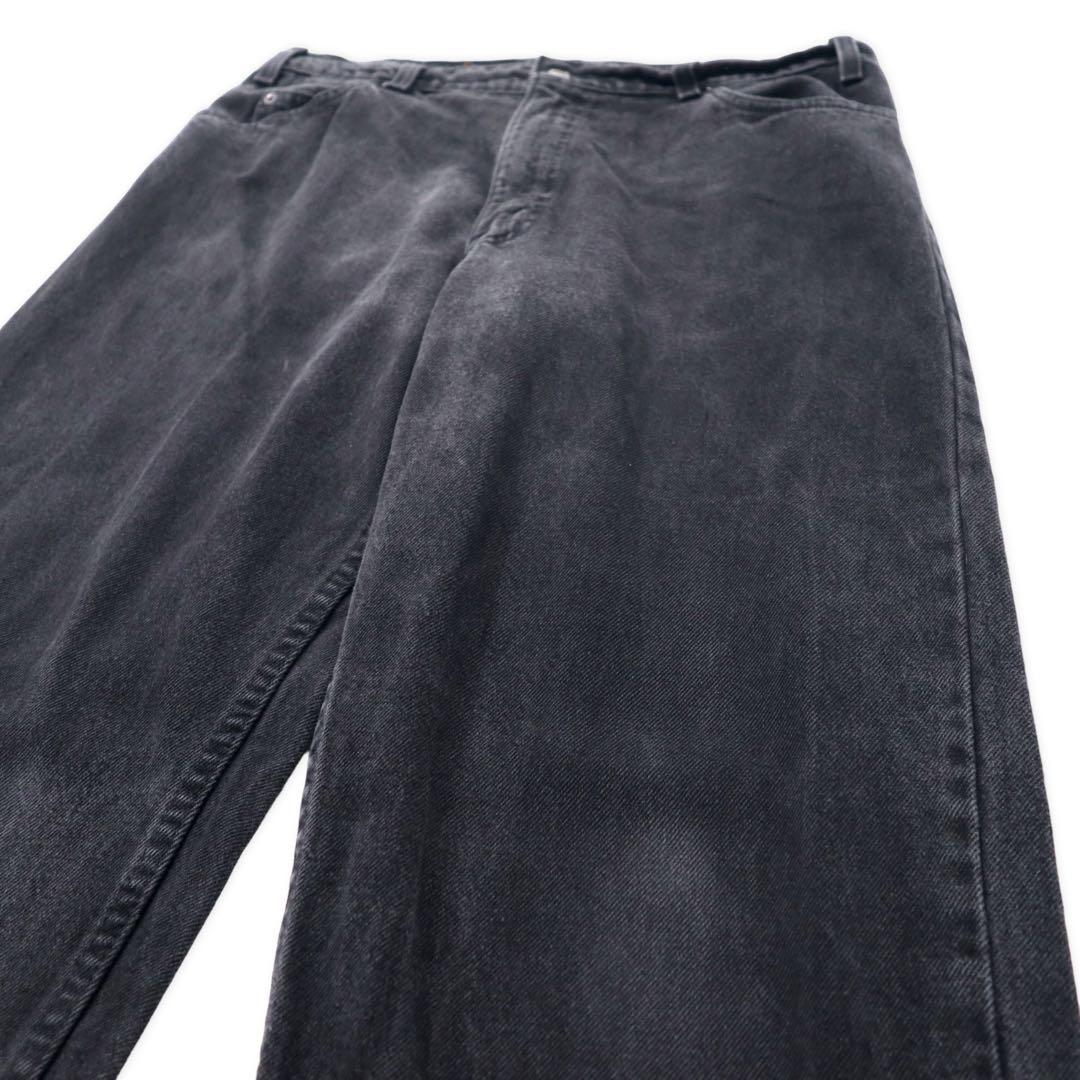 Made in USA Levi's 90's Tapered Black Denim Pants 550 Black 36 Orange Tab 40550-4159 Loose Fit
