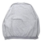 Lee 90's College Print Sweatshirt L Gray Cotton Brushed Back BOSTON