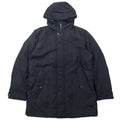BURBERRY Shadow Check Down Jacket M Black Nova Check Hood Retractable BBN77-723-09