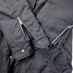 BURBERRY Shadow Check Down Jacket M Black Nova Check Hood Retractable BBN77-723-09