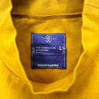 meanswhile High neck cut and sew L Double Jersey High-necked Rayon Yellow Made in Japan