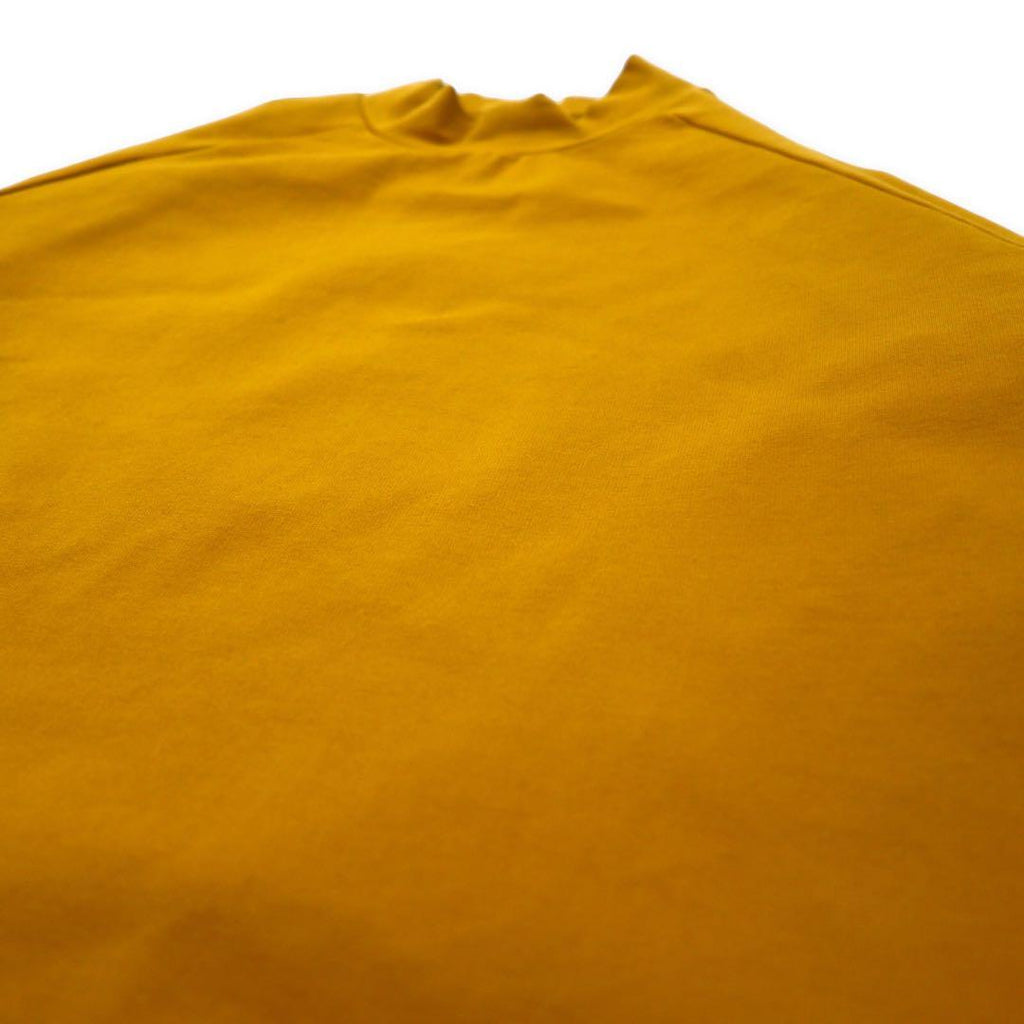 meanswhile High neck cut and sew L Double Jersey High-necked Rayon Yellow Made in Japan