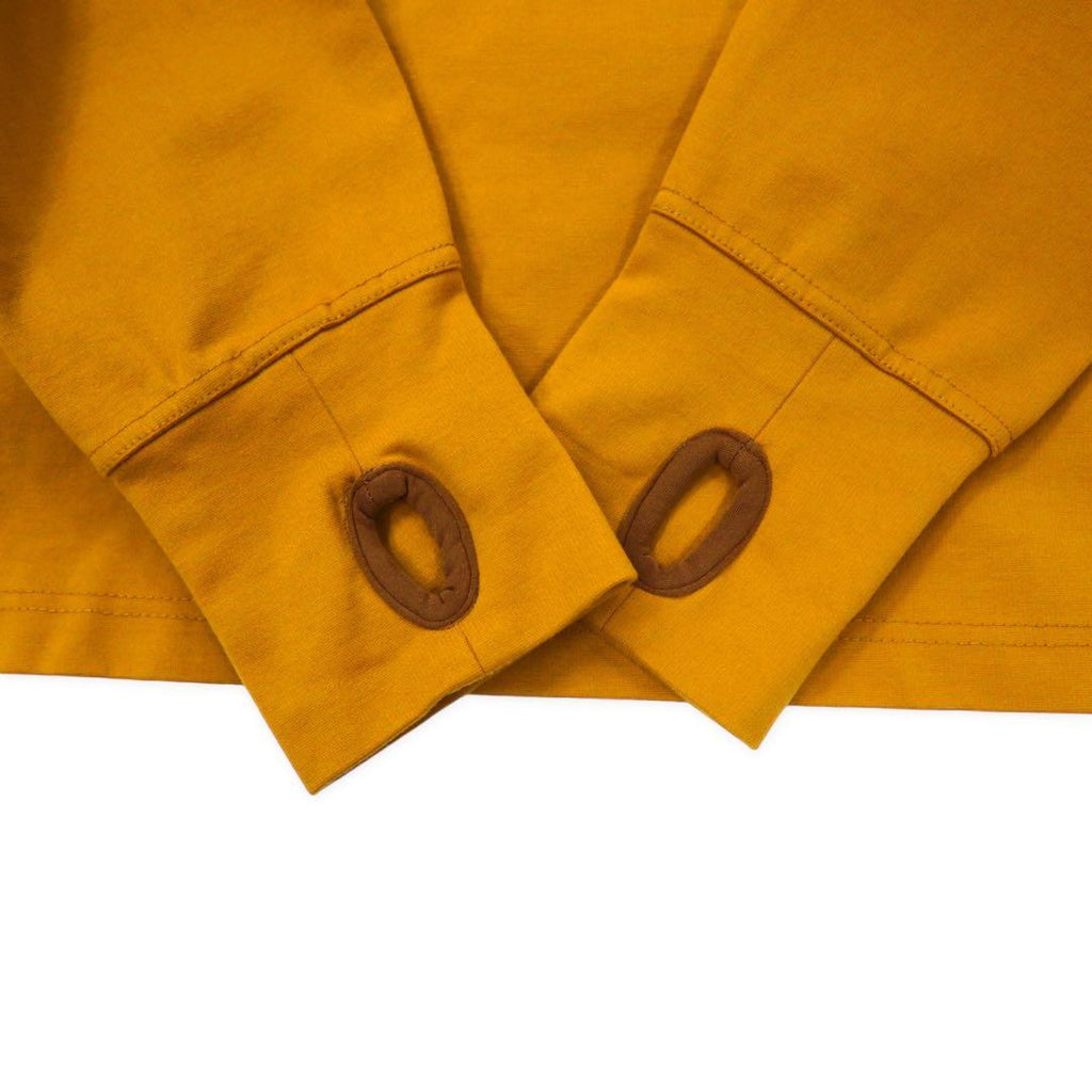meanswhile High neck cut and sew L Double Jersey High-necked Rayon Yellow Made in Japan