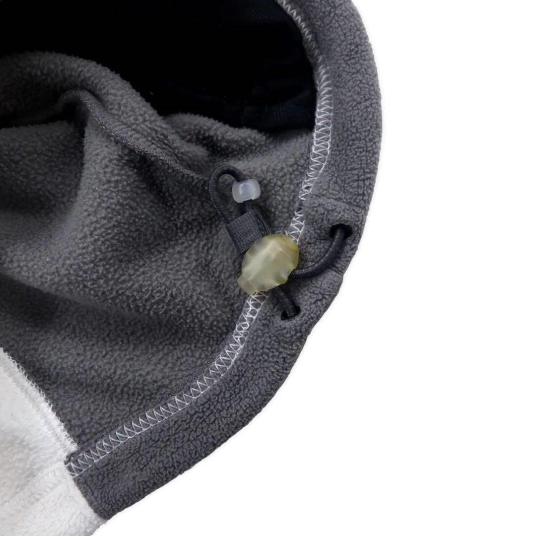 THE NORTH FACE Full Zip Fleece Jacket S White Polyester One Point Logo Embroidery TKA200