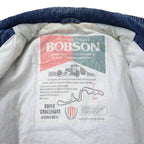 BOBSON 90's Denim Bomber Jacket M Blue Chemical Wash