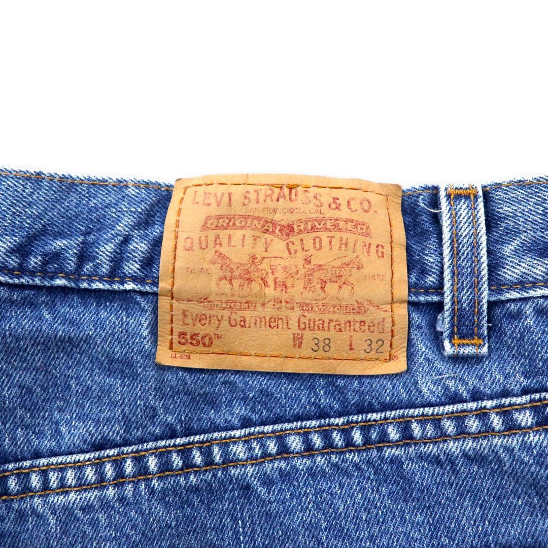 Levi's USA Made 550 Wide Baggy Tapered Denim Pants 38 Blue Ice Wash 550-4891 Relaxed Fit RELAXED FIT