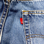 Levi's USA Made 550 Wide Baggy Tapered Denim Pants 38 Blue Ice Wash 550-4891 Relaxed Fit RELAXED FIT