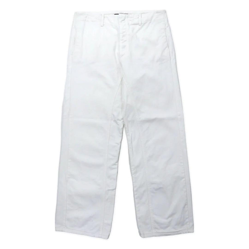 GOLDEN GOOSE DELUXE BRAND Made in Italy Wide Chino Pants S White Cotton