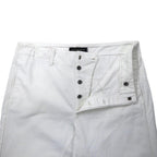 GOLDEN GOOSE DELUXE BRAND Made in Italy Wide Chino Pants S White Cotton
