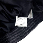 ALZAMENDI HOMBRE Collar Fur Double Leather Jacket XL Black Fur Detachable