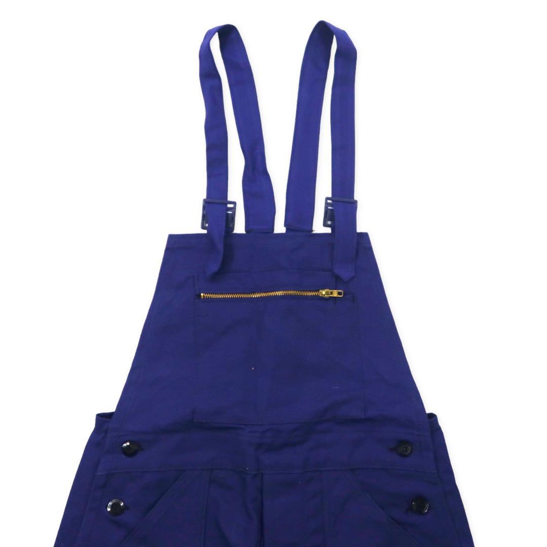 Vintage French Work Overall 60年代 ユーロワーク フレンチ オーバーオール 44 ブルー コットン aileeジップ フランス製