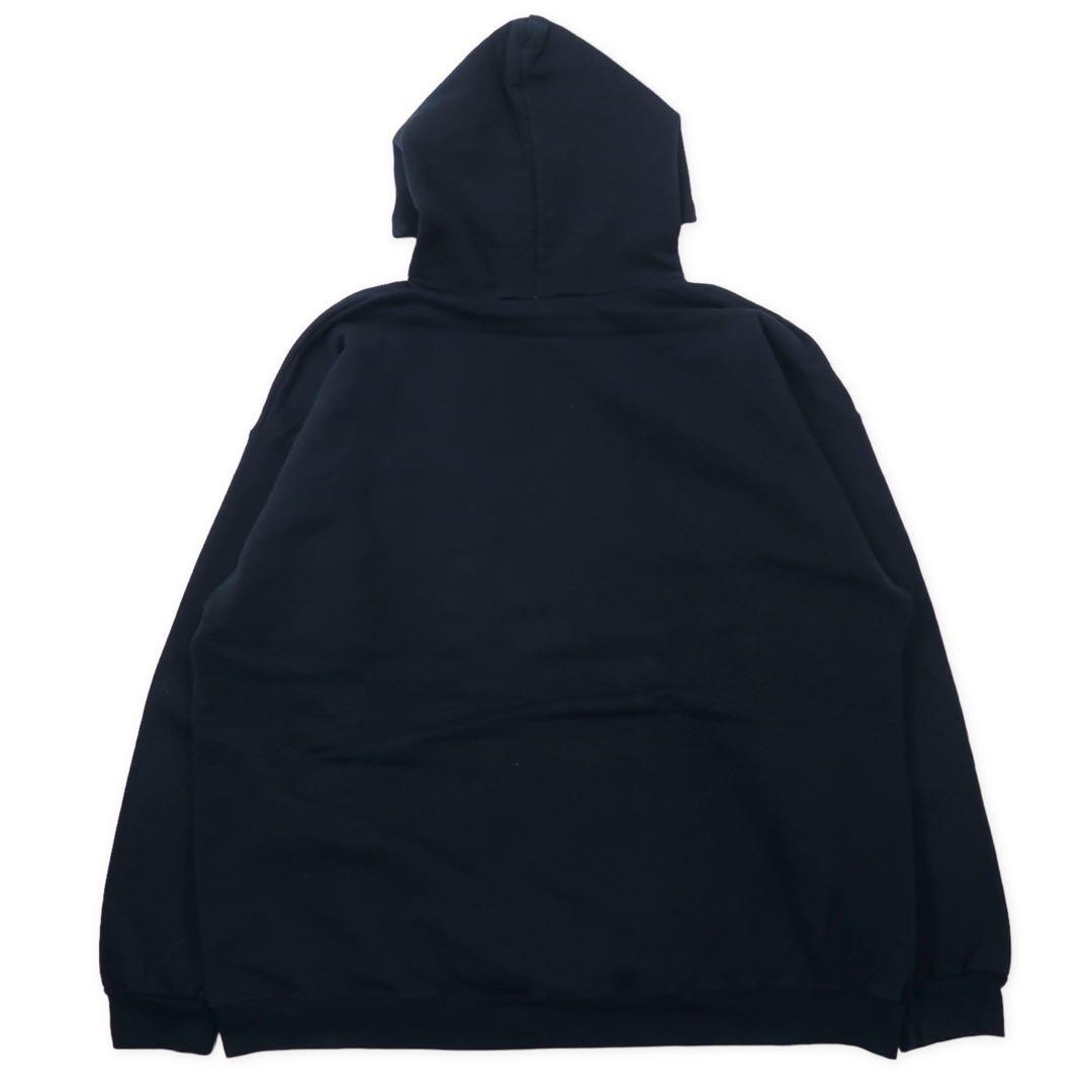 Hanes 90年代 プルオーバーパーカー XL ブラック コットン ULTIMATE COTTON 裏起毛 4 MINUTE MOVIE ビッグサイズ エルサルバドル製