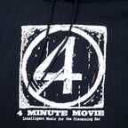 Hanes 90年代 プルオーバーパーカー XL ブラック コットン ULTIMATE COTTON 裏起毛 4 MINUTE MOVIE ビッグサイズ エルサルバドル製