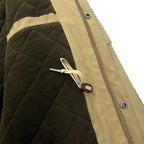 Polo by Ralph Lauren Field Jacket 3L Beige Cotton Nylon Quilted Liner Drawcord