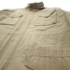 Polo by Ralph Lauren Field Jacket 3L Beige Cotton Nylon Quilted Liner Drawcord