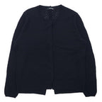 Y's for living Ensemble Lace Switch Rayon Knit Cardigan Sleeveless Top FREE Black