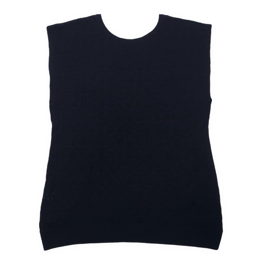 Y's for living Ensemble Lace Switch Rayon Knit Cardigan Sleeveless Top FREE Black