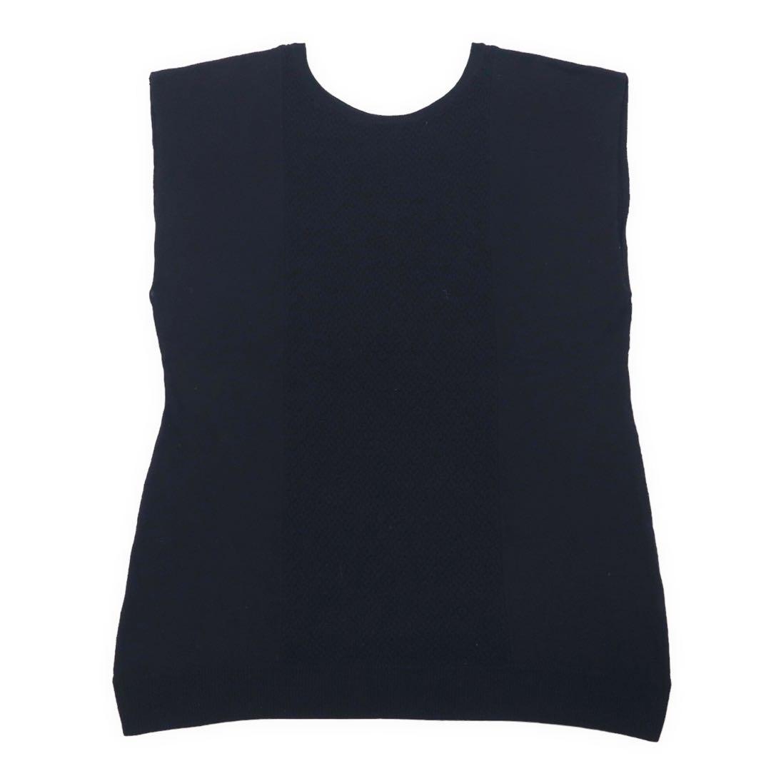 Y's for living Ensemble Lace Switch Rayon Knit Cardigan Sleeveless Top FREE Black