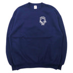 JERZEES Made in USA 90's Printed Sweatshirt XL Navy Cotton Brushed Back BAY COUNTY FLORIDA