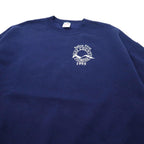 JERZEES Made in USA 90's Printed Sweatshirt XL Navy Cotton Brushed Back BAY COUNTY FLORIDA