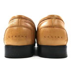 CELINE slip-on loafers 22cm beige leather made in Italy