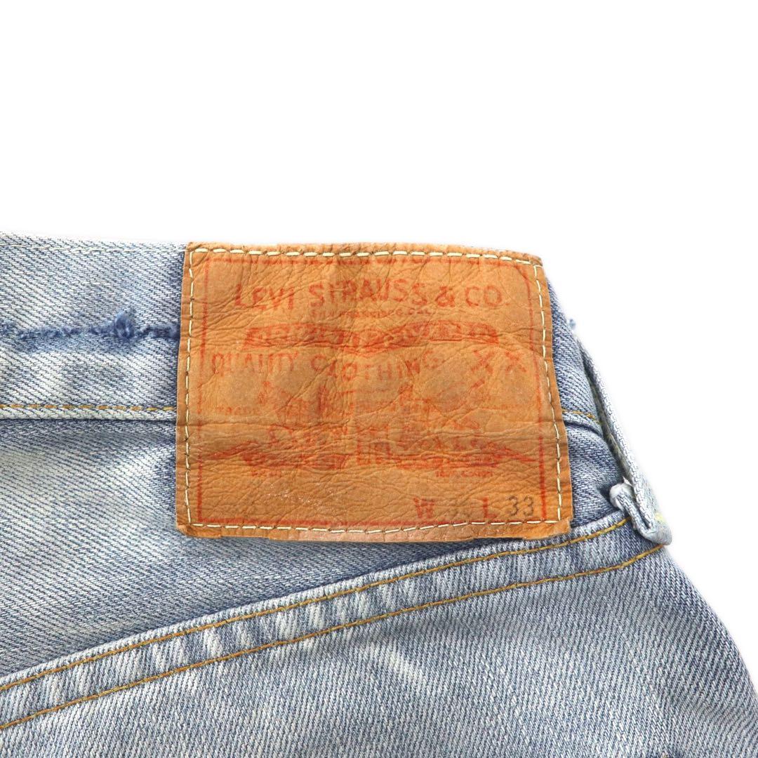 LVC (LEVI'S VINTAGE CLOTHING) 1966 Reprint 501 Denim Pants 30 Blue Ice Wash Big E Cutoff Selvedge 66501 Made in Japan