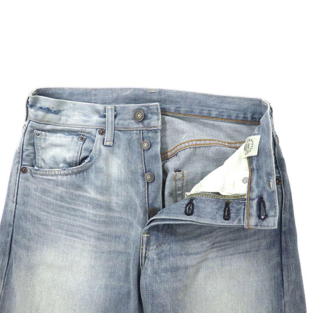 LVC (LEVI'S VINTAGE CLOTHING) 1966 Reprint 501 Denim Pants 30 Blue Ice Wash Big E Cutoff Selvedge 66501 Made in Japan