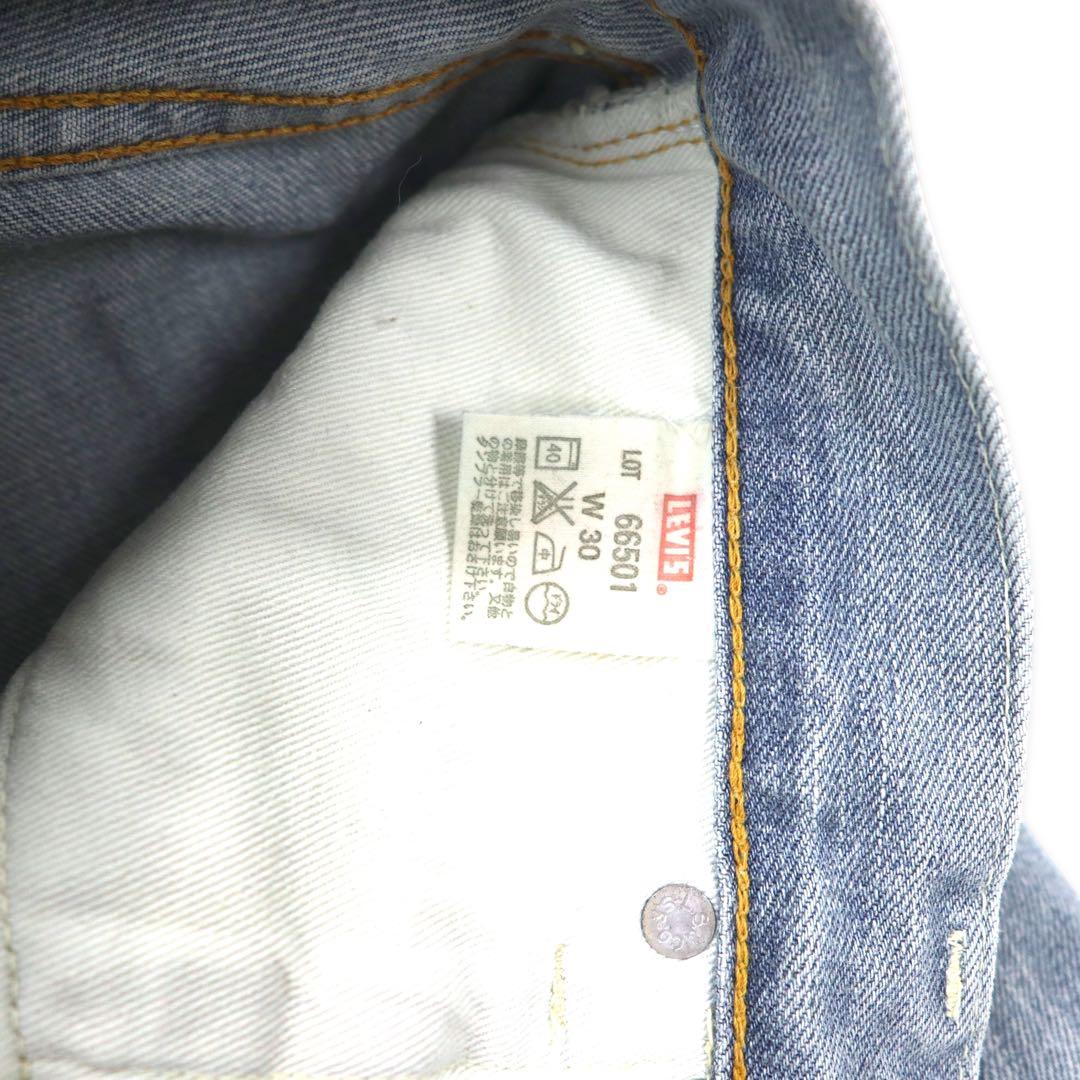 LVC (LEVI'S VINTAGE CLOTHING) 1966 Reprint 501 Denim Pants 30 Blue Ice Wash Big E Cutoff Selvedge 66501 Made in Japan