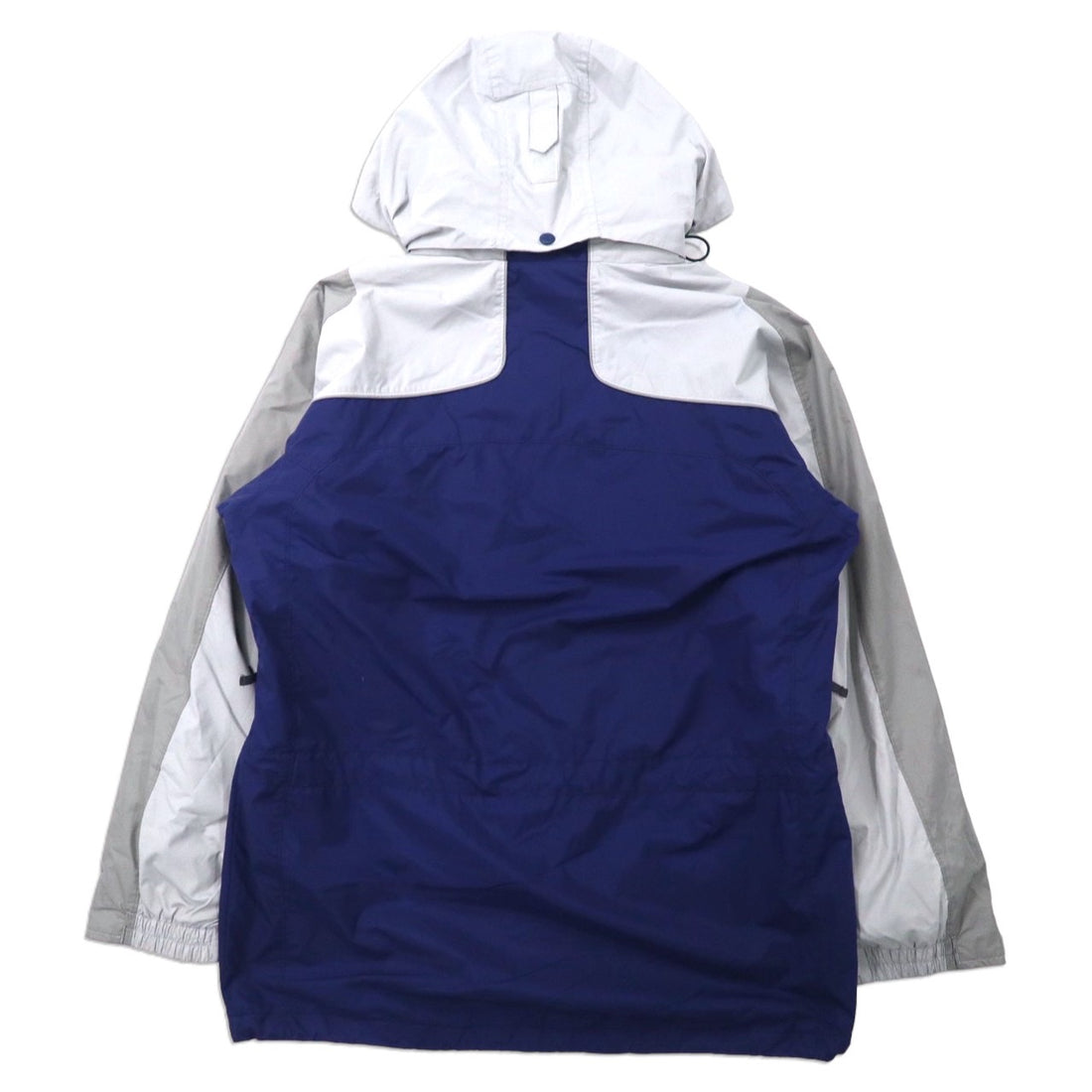 Columbia 3WAY Mountain Parka M Gray Navy Nylon Water Repellent Drawcord Fleece Liner Removable Hood VERTEX JACKET WM7892