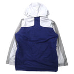 Columbia 3WAY Mountain Parka M Gray Navy Nylon Water Repellent Drawcord Fleece Liner Removable Hood VERTEX JACKET WM7892