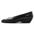 日本然リトテ-古着オンライン-CHANEL フラットパンプス 22.5cm ブラック レザー キルティング マトラッセ イタリア製-CHANEL Flat Pumps US5.5 Black Leather Quilting Matrasse Italian Made