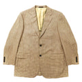 日本然リトテ-古着オンライン-BURBERRY 2Bテーラードジャケット 180 AB7 ベージュ 千鳥格子 ウール シルク混 日本製-Burberry 2b Tailored Jacket 180 AB7 Beige HOUNDSTOTH Wool Silk Mixed Japan MADE