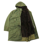 US ARMY M-47 Full Set Field Parka Mods Coat 48 Khaki Boa Liner Detachable Belt Included Military