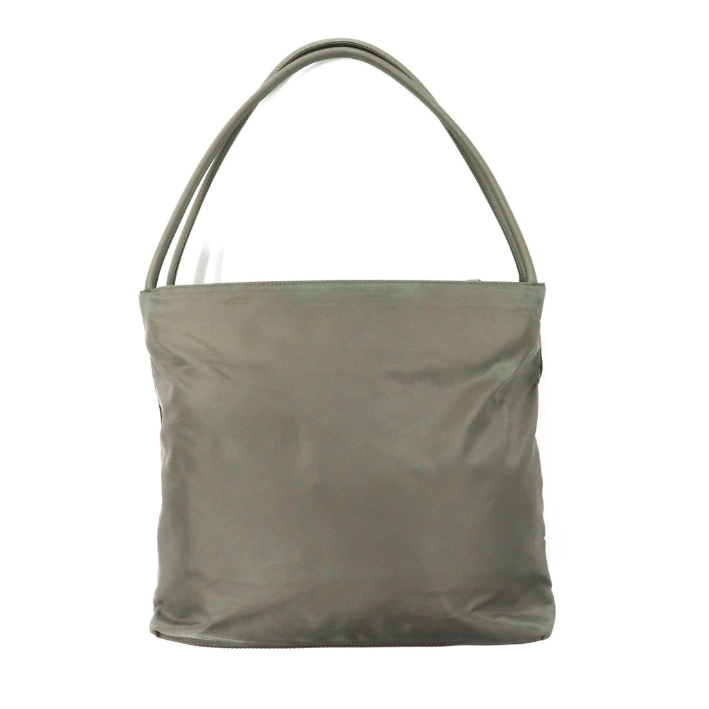 PRADA トートバッグ カーキ ナイロン ロゴプレート TESSUTO CITY B6242 イタリア製