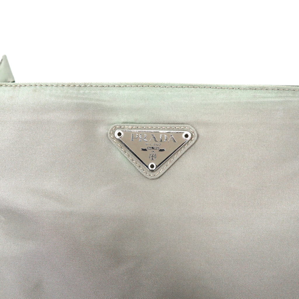 PRADA トートバッグ カーキ ナイロン ロゴプレート TESSUTO CITY B6242 イタリア製