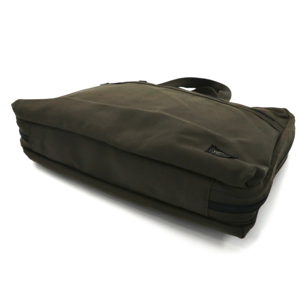PORTER 2WAY Briefcase Business Bag Khaki CORDURA Nylon TENSION OLD